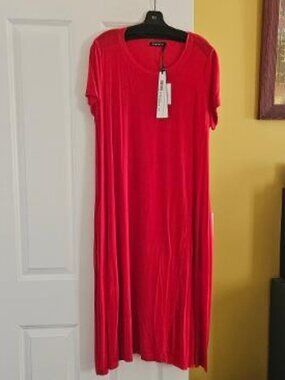Rundholz Bold Red Jersey Dress New XL